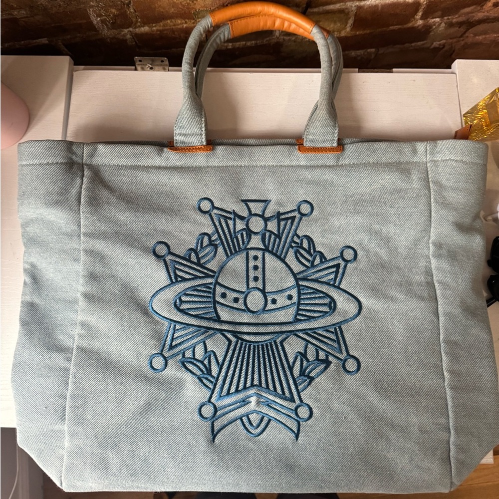 Vivienne Westwood Denim Tote Bag